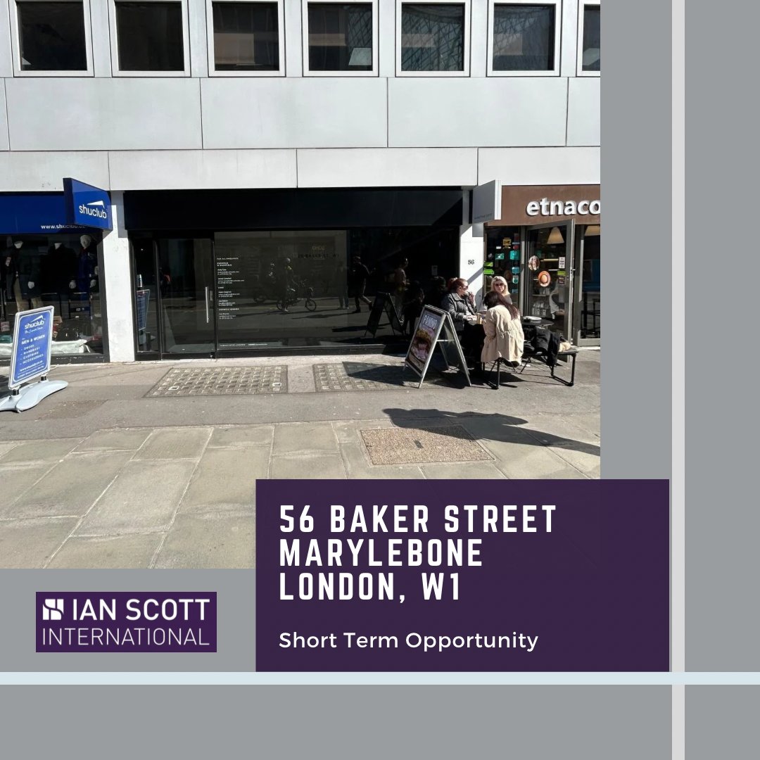 IanScott_London's tweet photo. Short term Baker St Commercial Space to Let! 🔑  This ground-floor unit on Baker St offers good ceiling height, air-conditioning, gallery-style lighting and an open-plan layout—ideal for a variety of businesses! 
DM or call us for more details #property #RealEstate #deal #London https://t.co/nk9vO1iTej