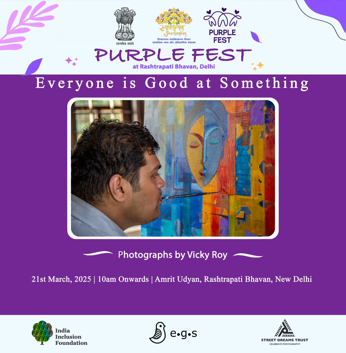 Vicky Roy (@vickyroy87) on Twitter photo Join us for the exhibition of ‘Everyone is Good at Something,' at Rashtrapati Bhavan, Delhi.
<a href="/socialpwds/">Divyang Empowerment</a> <a href="/rashtrapatibhvn/">President of India</a> <a href="/EGS_by_IIF/">everyoneisgoodatsomething</a> <a href="/IndiaInclusion/">India Inclusion Summit</a> <a href="/VRFerose/">Ferose V R</a>
#PurpleFest2025 #InclusionforAll #EveryoneisGoodatSomething
#AccessibilityForAll #InclusionMatters Join us for the exhibition of ‘Everyone is Good at Something,' at Rashtrapati Bhavan, Delhi.
<a href="/socialpwds/">Divyang Empowerment</a> <a href="/rashtrapatibhvn/">President of India</a> <a href="/EGS_by_IIF/">everyoneisgoodatsomething</a> <a href="/IndiaInclusion/">India Inclusion Summit</a> <a href="/VRFerose/">Ferose V R</a>
#PurpleFest2025 #InclusionforAll #EveryoneisGoodatSomething
#AccessibilityForAll #InclusionMatters
