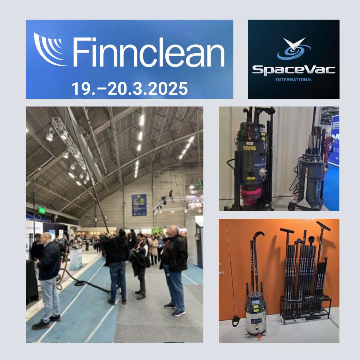 The Spacevac Intl team has had an amazing time showcasing our cleaning solutions at Finnclean
Tommie Nisula, CEO of Spacevac shared "We've had a fantastic time at Finnclean and we love to see people's reactions when we show them how easy it is to resolve their cleaning issues!"