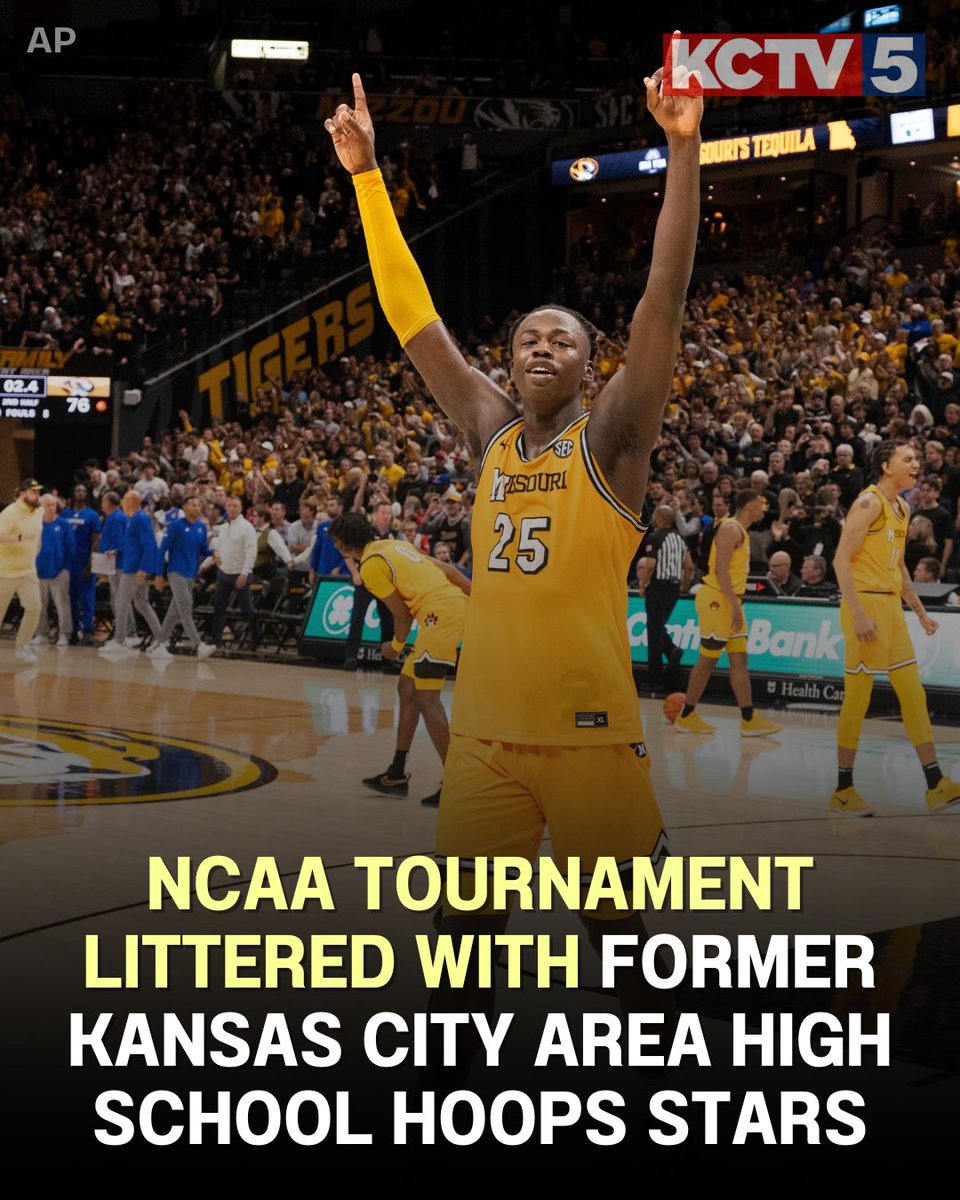 KCTV5's tweet photo. Not too long ago, these players were battling it out on the Kansas City preps hardwood.

Now they will star on college hoops' biggest scene.

STORY >>> https://t.co/g4h2zzrb9F https://t.co/3YKyQskXFq