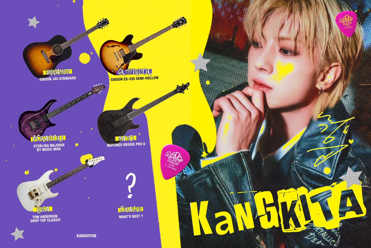B612regulus's tweet photo. KANG KITA ★
#kanghyun's guitar collection 🎸 https://t.co/R9IjcZ5miK