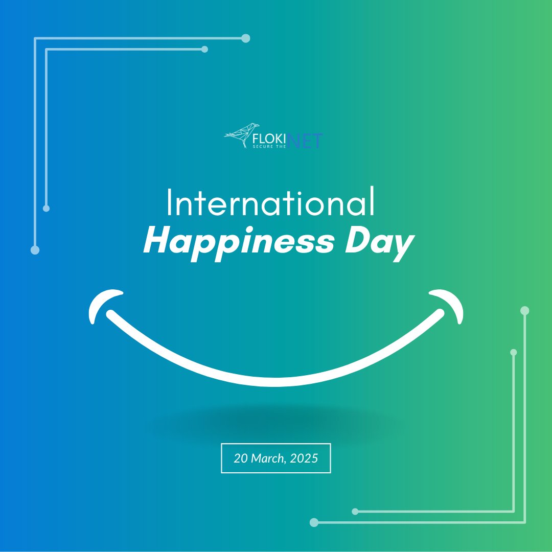 FlokiNETehf's tweet image. What’s one little thing bringing you joy today? :)

#InternationalHappinessDay #FlokiNET