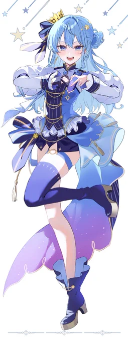 【お知らせ】こちら、星街すいせいさんのお誕生日&amp;7周年を記念して韓国の応援広告イラストの一部を描かせていただきました私は1stソロライブの衣装を担当しています。詳細は引用元をご確認ください!※イラストはせっかくなのでRGB#ほしまちぎゃらりー #holocheer 