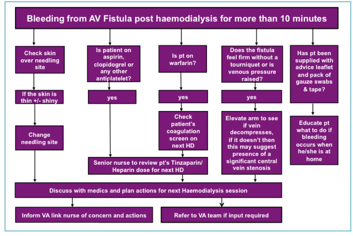 Dr. Hardik Patel ๐ฉบ๐ (@hardik4u24) on Twitter photo ๐๐จ Bleeding from AV Fistula post-HD? Donโt panicโact smart!
A quick guide to assess & manage persistent bleeding. ๐ฉธ
๐ Skin? โ๏ธ Antiplatelets?โ๏ธ Anticoags? โ๏ธ Venous pressure? โ๏ธ Education? โ๏ธ
Nephrology & dialysis teams, save this! ๐ #Nephrology #Dialysis #VascularAccess ๐๐จ Bleeding from AV Fistula post-HD? Donโt panicโact smart!
A quick guide to assess & manage persistent bleeding. ๐ฉธ
๐ Skin? โ๏ธ Antiplatelets?โ๏ธ Anticoags? โ๏ธ Venous pressure? โ๏ธ Education? โ๏ธ
Nephrology & dialysis teams, save this! ๐ #Nephrology #Dialysis #VascularAccess