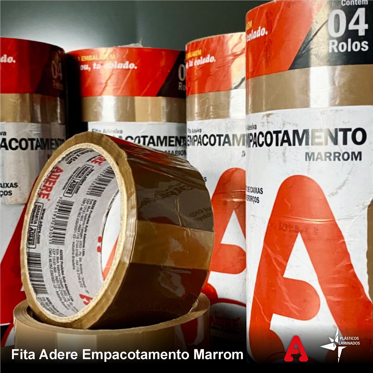 🤩A Fita de Empacotamento Marrom é a solução perfeita para garantir que seus pacotes fiquem seguros durante o transporte. 

Compre em nosso site plasticoslaminados.com.br 📲🛒