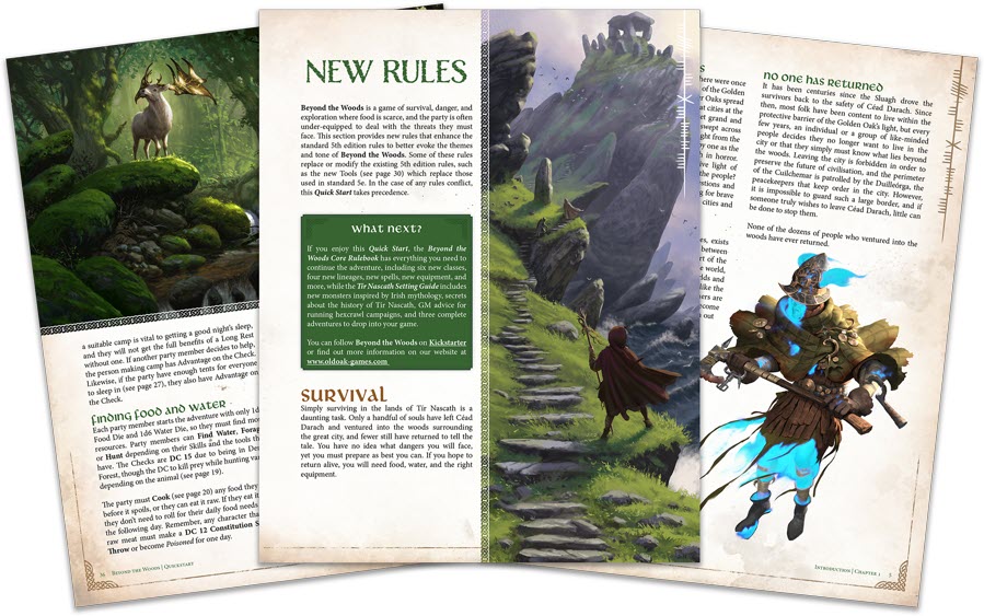 GeekNative's tweet image. Beyond the Woods brings classic open-world fantasy roleplaying and exploration to #5e. It's a #hexcrawl survival game set against the backdrop of a beautiful and terrifying world inspired by Irish mythology and influenced by games like Elden Ring.  geeknative.com/171809/emmet-b…