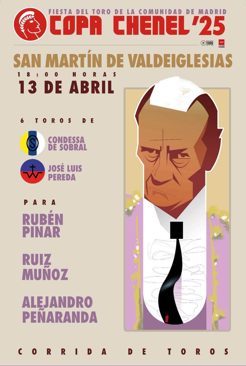 🔴El festejo de la <a href="/CopaChenel/">CopaChenel</a> previsto para este fin de semana en San Martín de Valdeiglesias queda aplazado debido a la previsión de fuertes lluvias.
🗓️NUEVA FECHA 13 ABRIL 18:00H