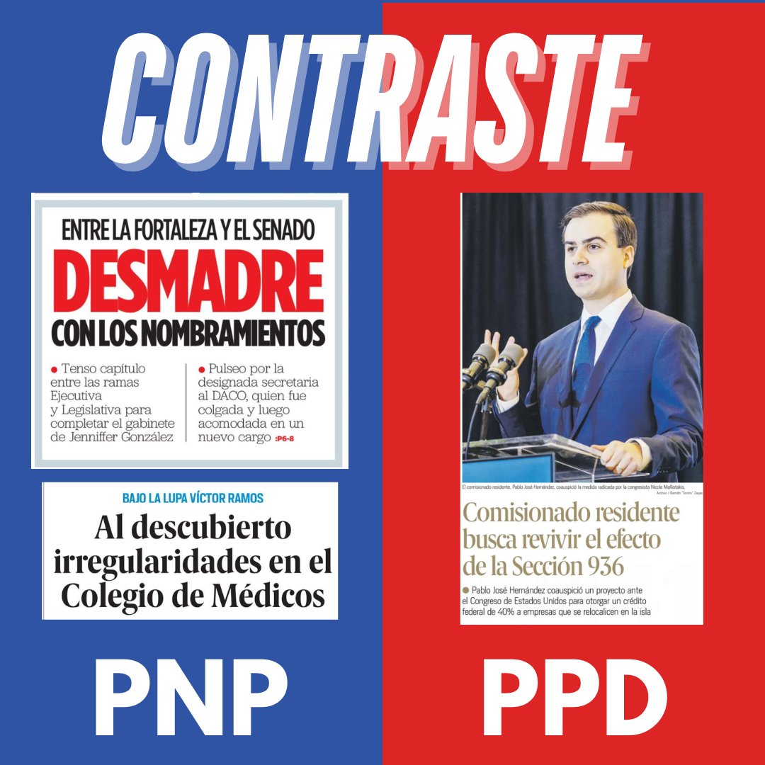 Marcando contrastes.