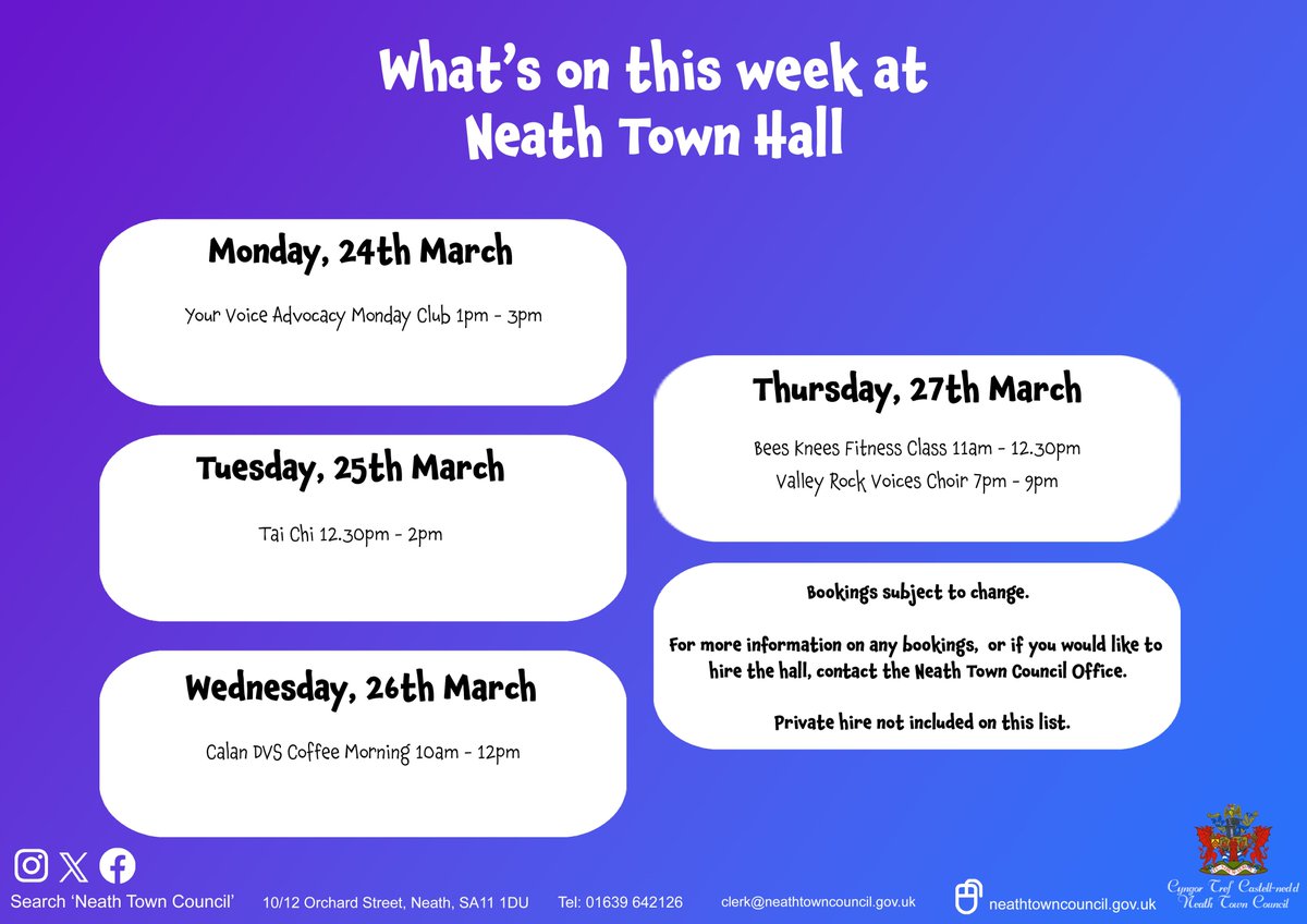 What's on this week ⬇️
