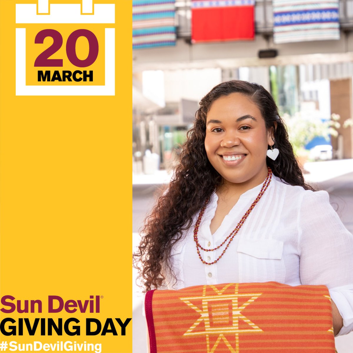 Happy Sun Devil Giving Day! 🤩

Through your support of the Indian Legal Program at ASU Law, you are helping sustain a community-driven initiative that nurtures future leaders dedicated to serving Indian Country.

Give today: links.asu.edu/ilpgift