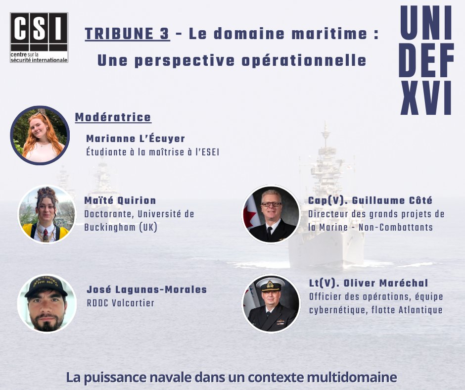 CSI (@csi_ulaval) on Twitter photo 3⃣ C'est reparti cette après-midi avec la 3e Tribune #UNIDEF16 ⚓️
<a href="/esei_ulaval/">École supérieure d'études internationales</a> <a href="/pol_ulaval/">SciencePo_ulaval</a> <a href="/CdsnRcds/">CDSN-RCDS @cdsn.bsky.social</a> <a href="/DefenseCanada/">Défense nationale</a> 3⃣ C'est reparti cette après-midi avec la 3e Tribune #UNIDEF16 ⚓️
<a href="/esei_ulaval/">École supérieure d'études internationales</a> <a href="/pol_ulaval/">SciencePo_ulaval</a> <a href="/CdsnRcds/">CDSN-RCDS @cdsn.bsky.social</a> <a href="/DefenseCanada/">Défense nationale</a>