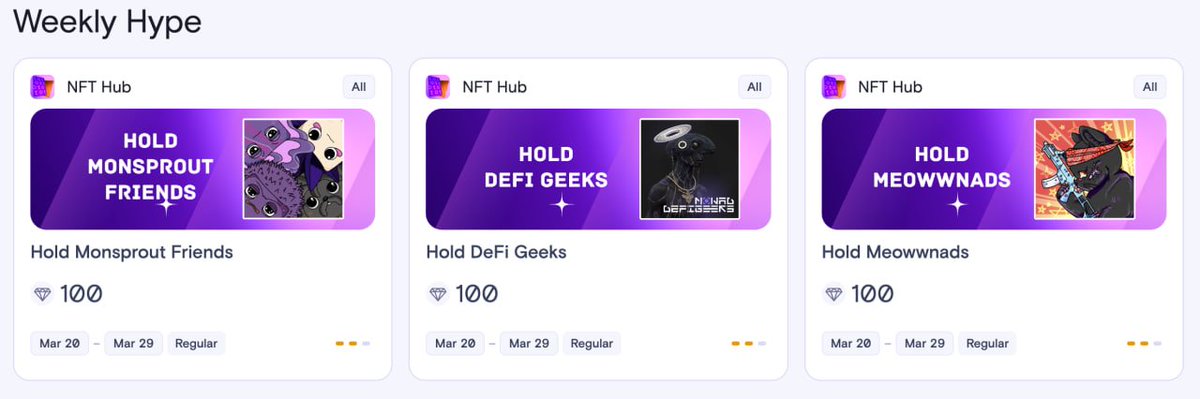 Talentum (@talentumid) on Twitter photo The NFT hunt on <a href="/monad_xyz/">Monad ⨀</a> continues! 🎯
3 new collections have landed in Talentum NFT Hub - nad Nft hunters, grab your Credits now!
Featuring:
- Monsprout Friends /<a href="/monsprout/">monsprout 🌱</a>
- Meowwnads /<a href="/meowwnads/">meowwnads</a>
- DeFi Geeks Monad /<a href="/DeFiGeeksNFT/">DeFi Geeks</a>
Stack Credits & climb the leaderboard! 👇 The NFT hunt on <a href="/monad_xyz/">Monad ⨀</a> continues! 🎯
3 new collections have landed in Talentum NFT Hub - nad Nft hunters, grab your Credits now!
Featuring:
- Monsprout Friends /<a href="/monsprout/">monsprout 🌱</a>
- Meowwnads /<a href="/meowwnads/">meowwnads</a>
- DeFi Geeks Monad /<a href="/DeFiGeeksNFT/">DeFi Geeks</a>
Stack Credits & climb the leaderboard! 👇