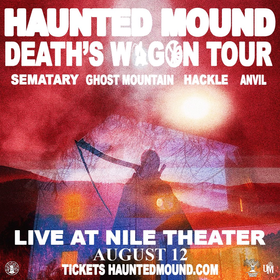 Universatile's tweet image. Sematary - Death’s Wagon Tour
W/ Ghost mountain, Hackle, Anvil
8/12 at Nile Theater in Mesa 
Tickets On-Sale Friday at 12pm 

tixr.com/groups/relentl…
