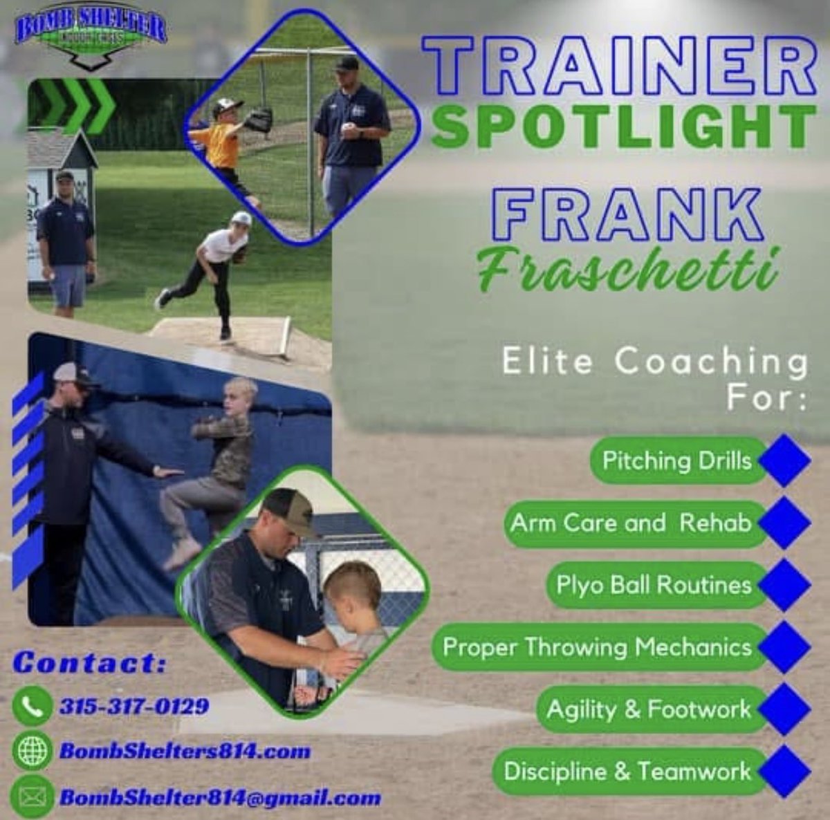 BombShelter814's tweet photo. The one, the only, Coach Frankie Fraschetti‼️🦾⚾️

Erie’s best mechanics/pitching coach, training arms of ages EXCLUSIVELY at Bomb Shelter ⬇️⬇️⬇️

💣 Starting RHP at UMBC (NCAA DI), Mercyhurst University (NCAA DI) 🔥

💣 2015 WPIAL & State Champion🏅

💣 2nd most wins as a RHP in PA State History😳

💣 Only pitcher in WPIAL & PIAA to throw a shutout in the WPIAL & State Championship🤯

👉 When it comes to choosing your training locations, CHOOSE PEOPLE WHO HAVE BEEN WHERE YOU WANT TO BE & HAVE EXPERIENCE👈

#BombShelter814 #eriepa #baseball #pitching #pitchingdrills #eriepabaseball #pennsylvania #baseballlife #baseballdrills