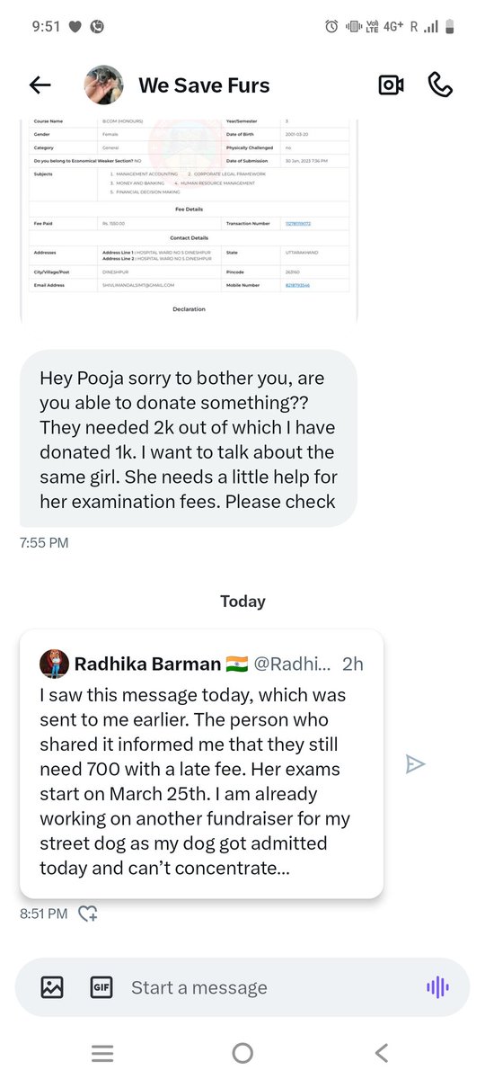 Guys u remember Annie??? Gone girl Annie?? The fraudster? She is back!! Her handle is @ WeSaveFurs. Please report, retweet Nd do the needful!!