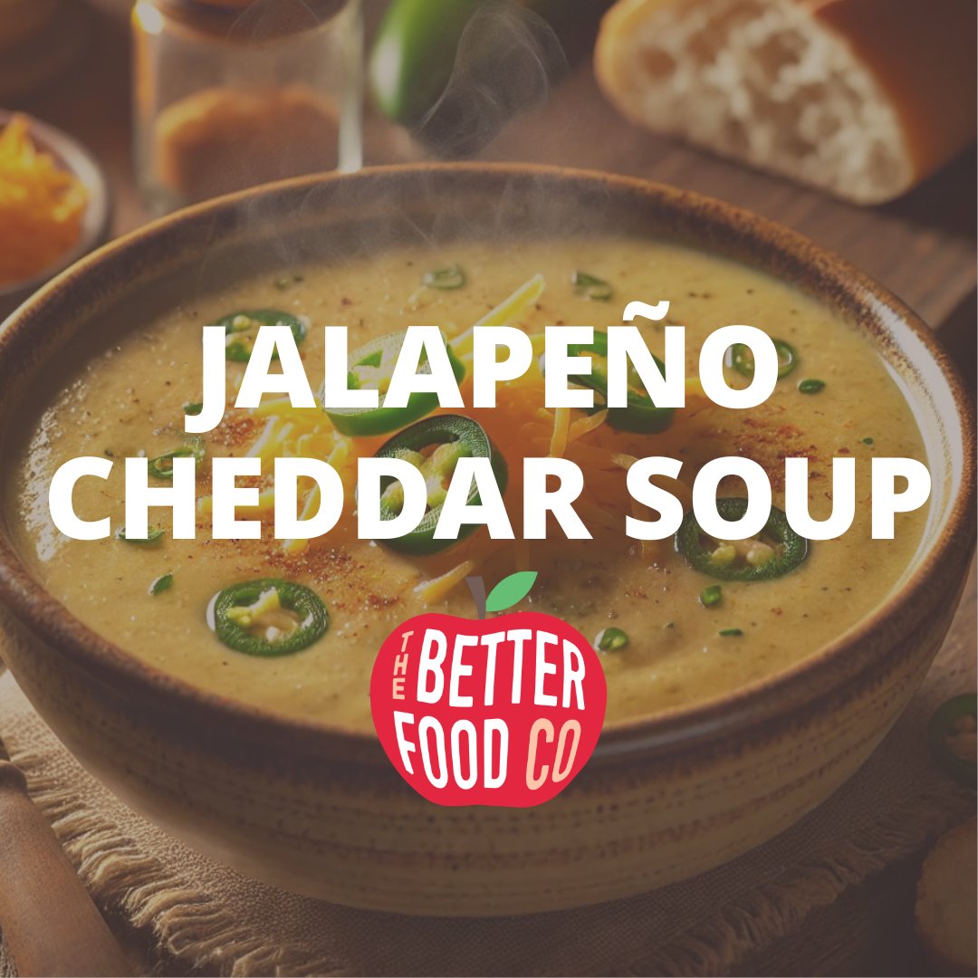 NEW ITEMS ADDED: 
Jalapeño Cheddar Soup — Creamy, cheesy, and with just a hint of heat.
Naan Bread — Soft, fluffy, and ready to scoop up every bite of this month’s flavorful Bean &amp; Paneer Curry.
Order now at betterfoods.ca/collections/sh…
#betterfoodco #guelphfoodie #communitymeals