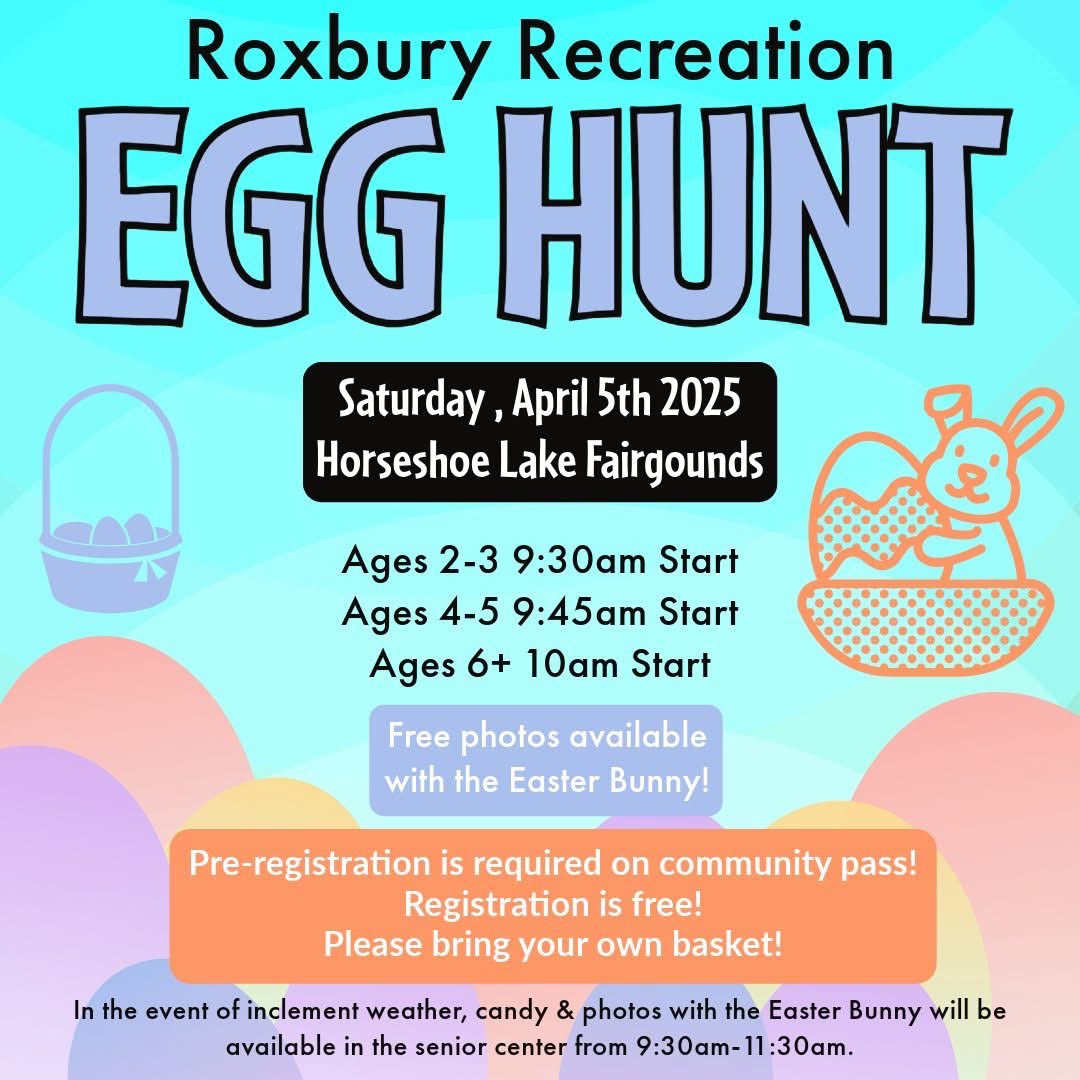 Join us for the egg hunt on April 5th! Please pre-register on community pass register.capturepoint.com/reg/login.cfm?…

If you have any issues registering, please call 973-448-2015