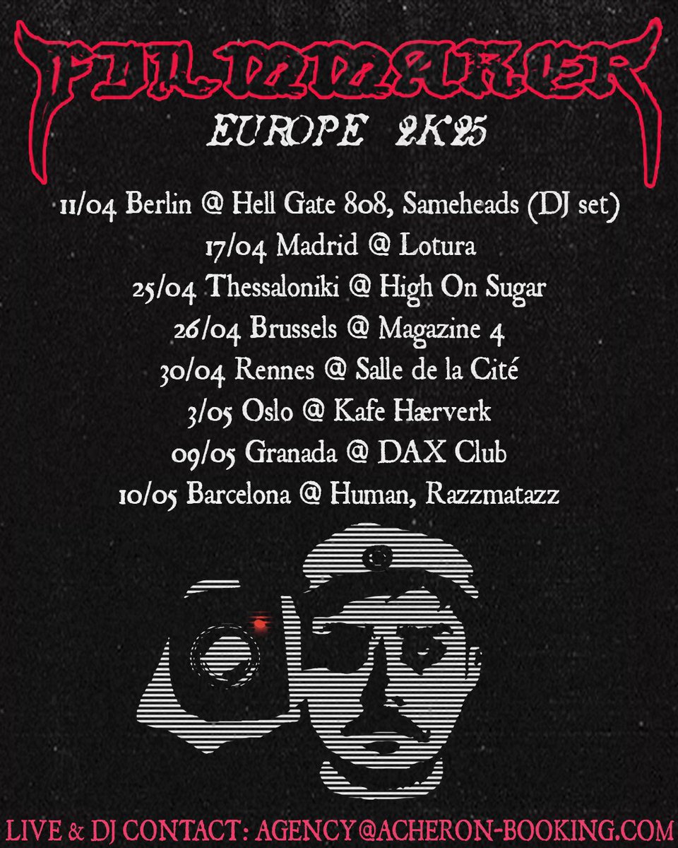 Updated poster, still have some available dates, get it booked! 🎥🇪🇺