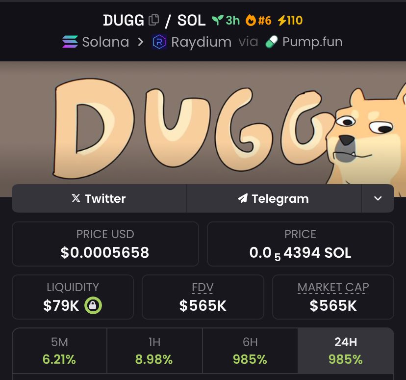 Hi, everybody

I had a little rest and immediately filled my bags with $DUGG I

went in for a penny, so that it would not be offensive

Waiting for 3m+

GBLMVFNai3UNvxNn1NQHah7MvbwnQMrNVtcWVghepump