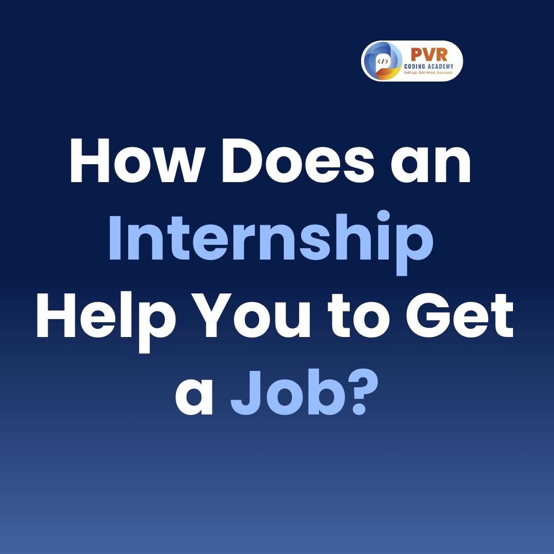 PVR_Coding's tweet image. Internship = Your First Step to a Dream Job! 🎯

📞 Call us now: +91 89770 43244

Gain real-world experience, build your resume, boost your confidence, and get job-ready today!

#Internship #CareerGrowth #PVRcodingAcademy #SoftwareJobs