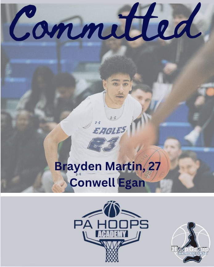 We’re thrilled to add Brayden Martin from Conwell Egan to the PA Hoops Academy Family. Brayden is the number 25 ranked player in PA for the class of 2027 and we expect him to move higher this season.6'5 Guard/Wing with unlimited range, ability to get to the rim and high hoops IQ