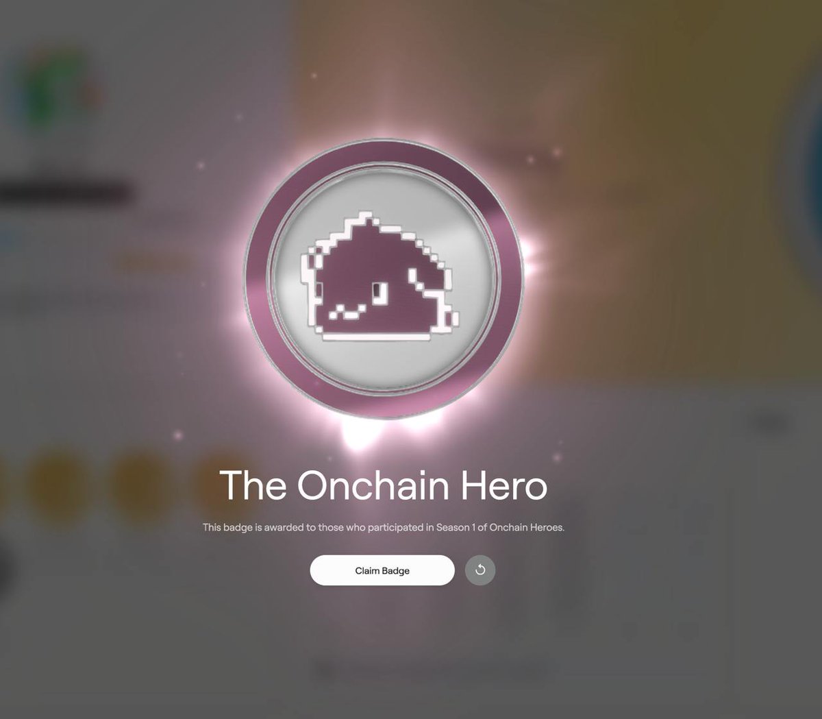 onchainheroes's tweet photo. Season 1 participants can now claim their special badge on Abstract!

Log in to https://t.co/Er2zSaYqLq and grab yours today https://t.co/adyDMx6JTl