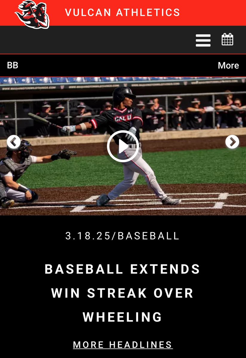 A number of Dawgs helped @CALU_baseball run its record to 12-2 with a W over Wheeling
DH Peyton Conte was 2/3 with a 2B and 2 RBI. LF <a href="/Connor14Evans/">Connor Evans</a> had 4 RBI while <a href="/Carney_Conor3/">Conor Carney</a> had a big pinch hit single. LHPs <a href="/BeauBigam/">Beau Bigam</a> and <a href="/BenBarr51/">Ben Barr</a> both put up zeros in relief
#dawgsfamily