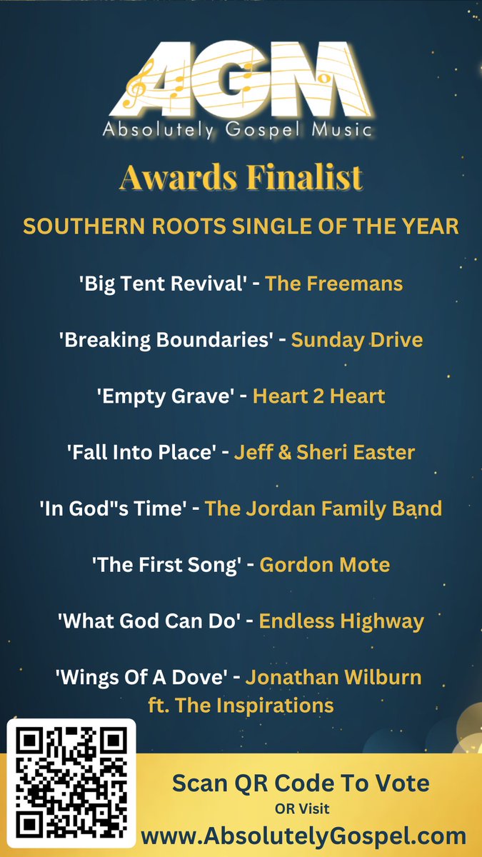VOTE NOW!!! The 2025 AGM Awards Finalists are In, vote at absolutelygospel.com #Vote #AGM #Awards #GospelMusic