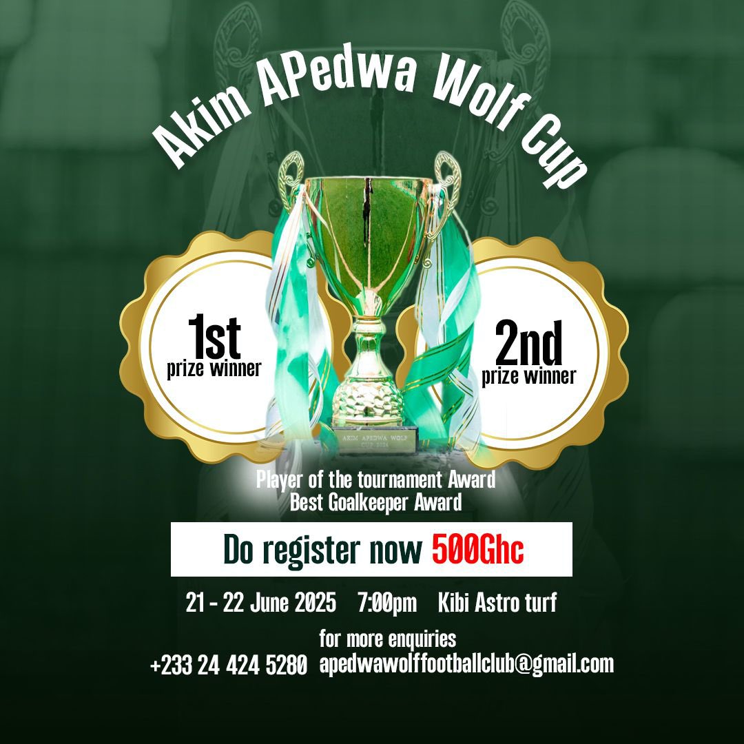 This a youth tournament that grant our future stars of Africa a huge opportunity to showcase their talent. 

This year’s tournament will be exciting, attractive, beautiful and Massive. 
We will have alot of some scouts and Agents from Europe. 

DON’T MISS OUT THIS ONE !