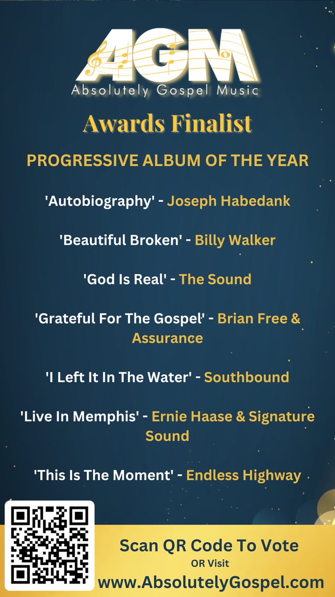 VOTE NOW!!! The 2025 AGM Awards Finalists are In, vote at absolutelygospel.com #Vote #AGM #Awards #GospelMusic