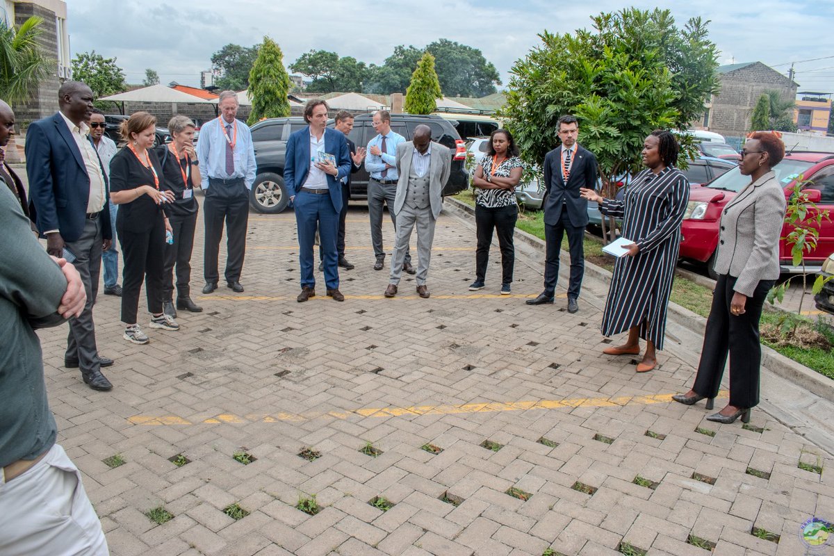 Dutch Water Envoy Meike van Ginneken launched the WaL Sponge Garden at NAWASSCO Plaza -journey to becoming a Resilient Sponge City
With <a href="/VEI_NL/">VEI</a> <a href="/RVO_Int_Ond/">RVO Internationaal</a> <a href="/NakuruCountyGov/">Nakuru County Gov</a> Recharging aquifers &amp; fighting floods. 
#EnrichingLife #SpongeCity #ClimateResilience #NLKETradeMission