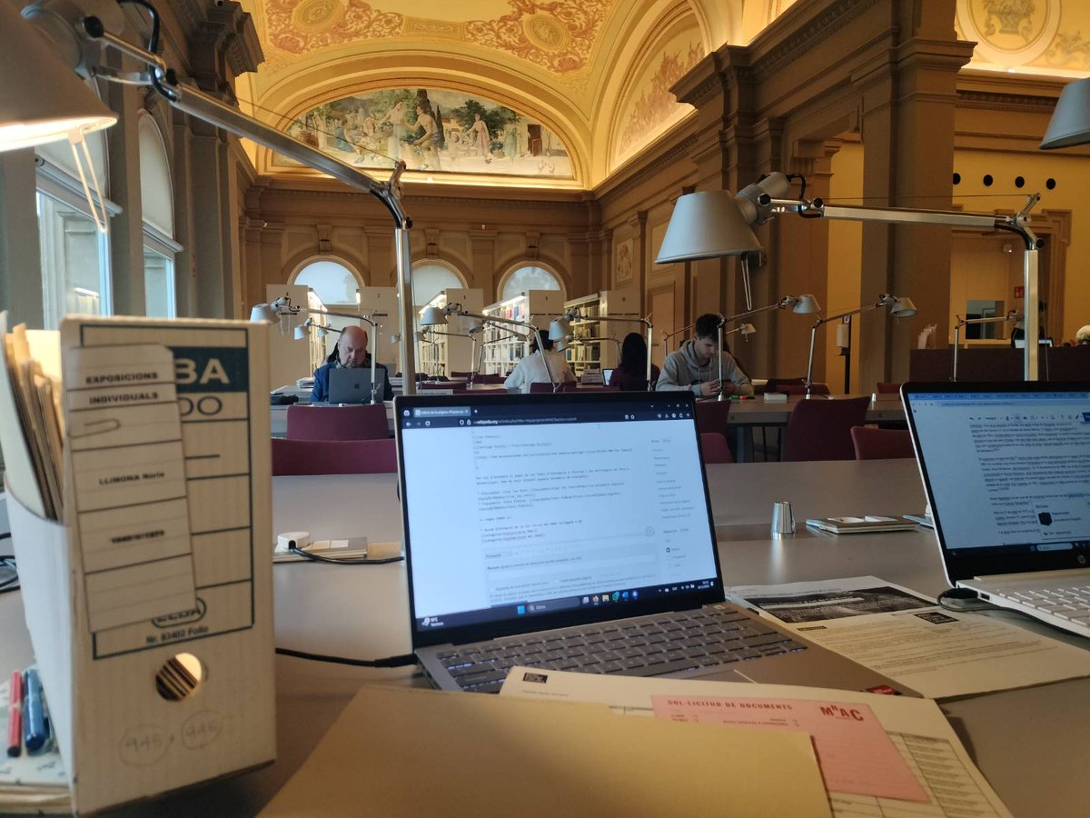 Amical Wikimedia (@amicalwikimedia) on Twitter photo Estrenem nou punt d'edició presencial a la biblioteca Joaquim Folch i Torres del <a href="/MuseuNac_Cat/">Museu Nacional d'Art de Catalunya | MNAC</a>, avui editant articles de la <a href="/Viquipedia/">Viquipèdia</a> sobre dones artistes amb obra al museu. Hi serem cada tercer dijous de mes a la tarda! Estrenem nou punt d'edició presencial a la biblioteca Joaquim Folch i Torres del <a href="/MuseuNac_Cat/">Museu Nacional d'Art de Catalunya | MNAC</a>, avui editant articles de la <a href="/Viquipedia/">Viquipèdia</a> sobre dones artistes amb obra al museu. Hi serem cada tercer dijous de mes a la tarda!