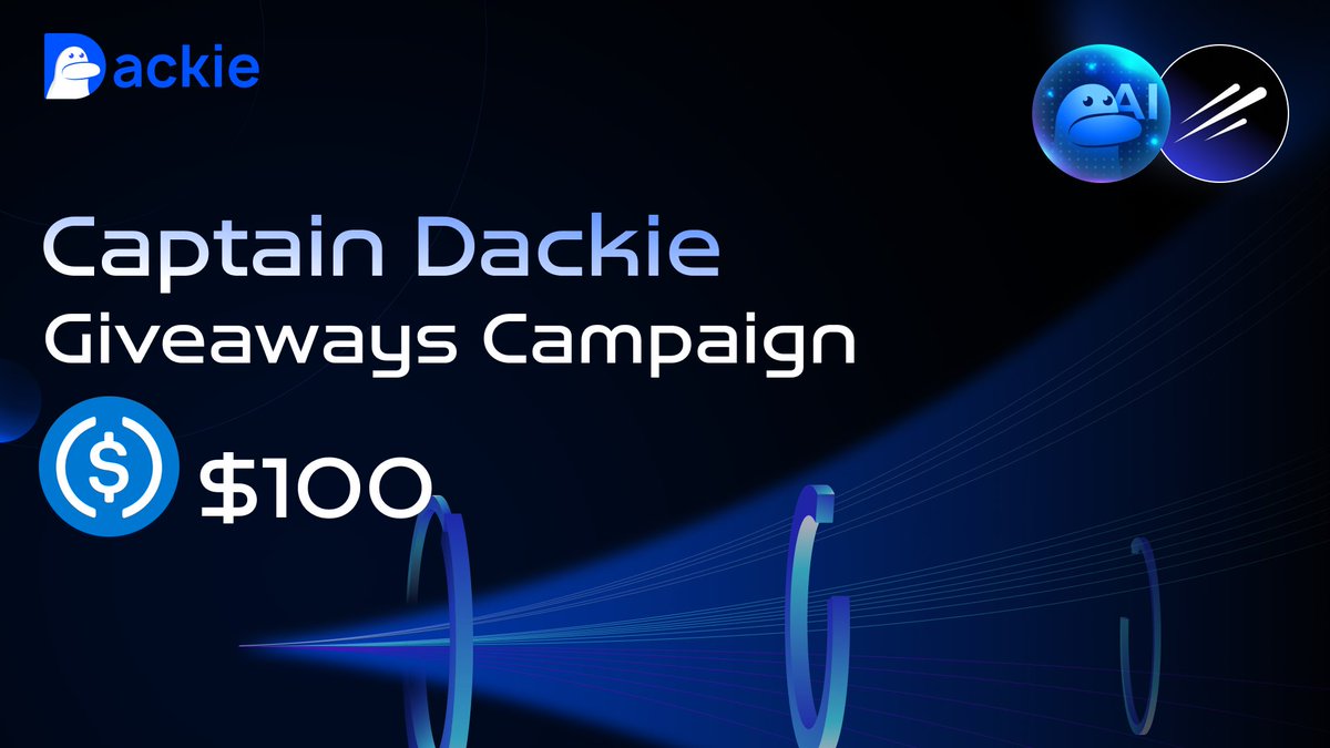 🦆 Introducing <a href="/captain_dackie/">Captain Dackie</a> 's Giveaway Campaign! 🦆

Captain Dackie has something exciting in store for all of you! 🎁 Join our exclusive 2-week giveaway campaign for a chance to share 100 $USDC! 💸

This is your golden chance to snag some treasure while embracing the spirit