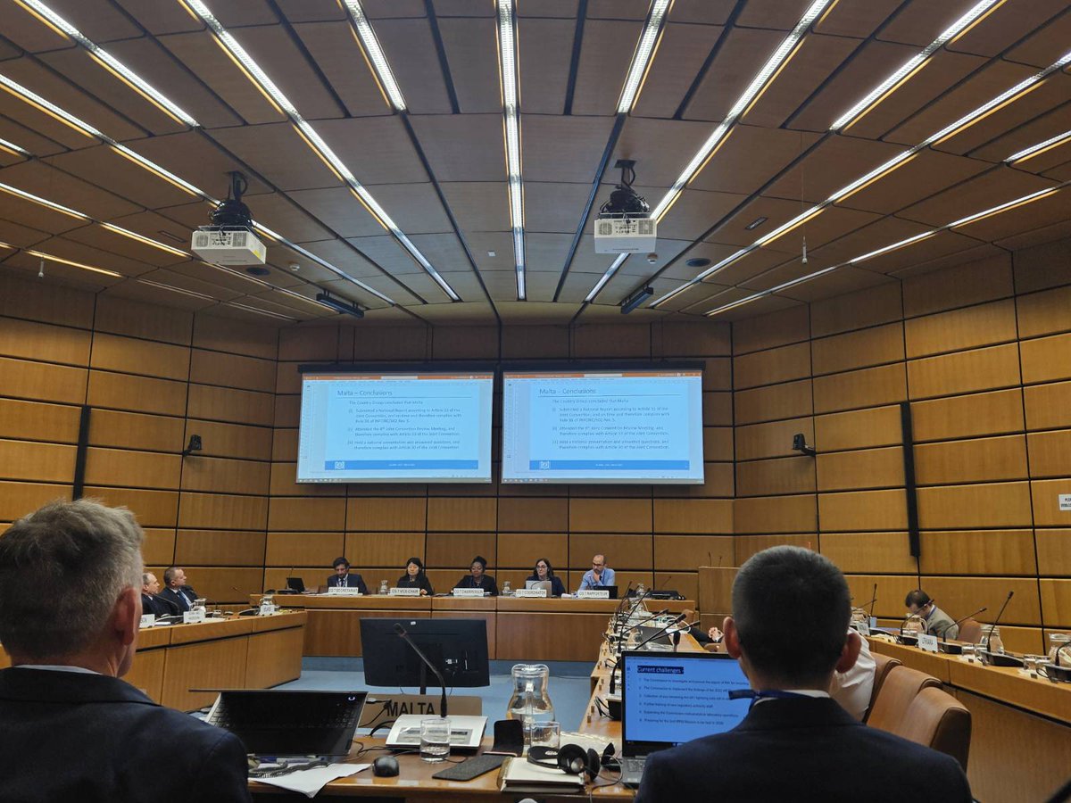 MaltaEmbVienna's tweet image. 🇲🇹 #RPC presented its national report during the @iaeaorg 8th review mtg of CPs to the Joint Convention on the Safety of Spent Fuel Management &amp;amp; on the Safety of Radioactive Waste Management. 
🙏to our regulators for their work and commitment.
@natmeli @DeputyPMIanBorg @MFTMalta