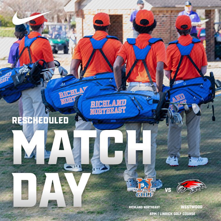 RNEGolf's tweet image. 🚨 Rescheduled Match today!! 🏌🏽♂️⛳️ 🚨
⏰ 4pm
🏌🏽♂️ vs. Westwood, Great Falls, and RWA
⛳️ Linrick Golf Course
Let’s Go! Let’s Get It! Let’s Golf!
#rnegolf