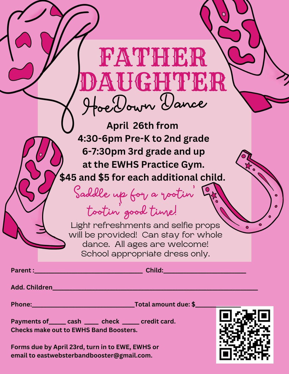 EastWebsterBand's tweet photo. New date for the Father-Daughter dance https://t.co/ND0xd8BDma