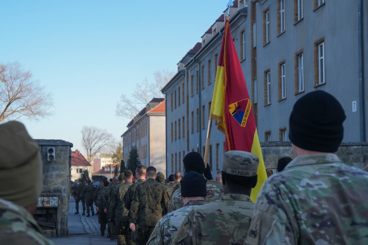 Soldiers of Headquarters and Headquarters Battalion conducted a regimental run with Polish soldiers assigned to the 23rd Regiment in Boleslawiec, Poland.
 
The run marked the 23rd anniversary of the regiment's formation. 
 
#TFIron #StrongerTogether #USArmy #IronSoldiers