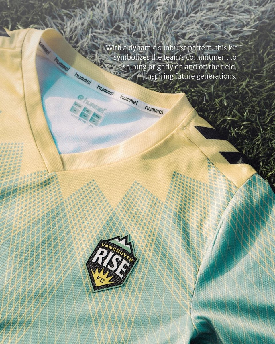 VancouverRiseFC's tweet photo. Introducing the new Vancouver Rise FC kit! 🌟 Designed to capture the sun’s energy and our team’s drive. Order now and own a piece of our story. Get yours in 2 weeks! https://t.co/co6ESlmYe9 @NorthernSuperLg https://t.co/iIZgS5jxMl