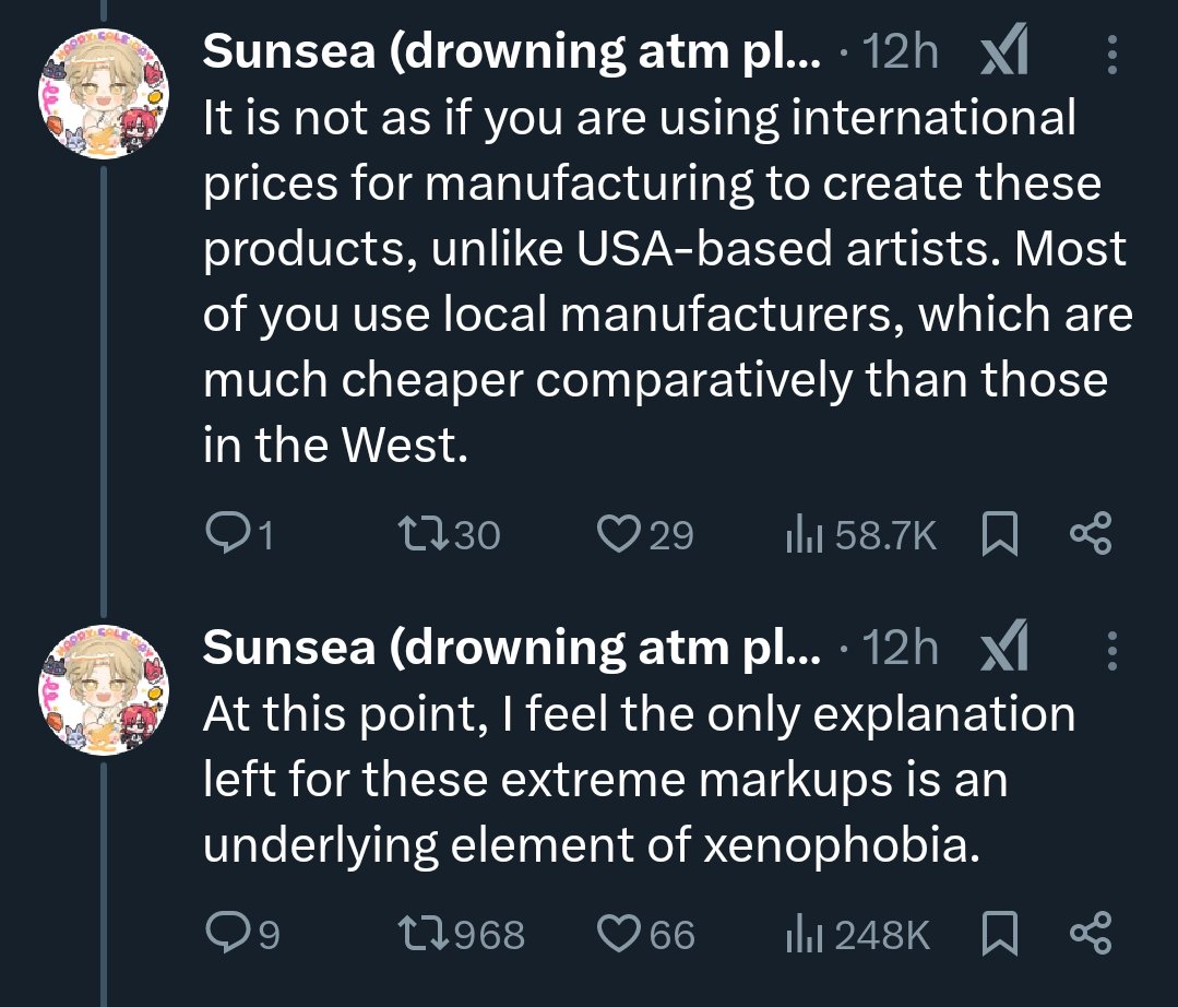 Gaslighting  playing victim half- assed apologize,you guys have a very poor communication skill for GO owner etc, you just make assumption without verified with the artist, if you have a frickin question about price then frickin dm them and ask, is that really hard to do???