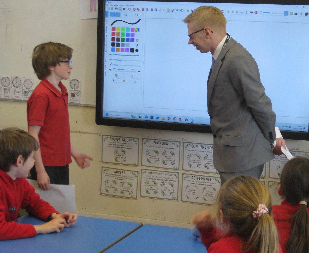 A visit to the school by Councillor Baker to talk to Cedar pupils about democracy and local government. 
#AimingHigh #growingtogether