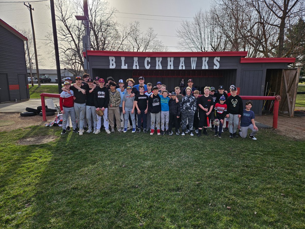 Busy week for Blackhawk Baseball. First week of practice began and we hosted a middle school camp!
