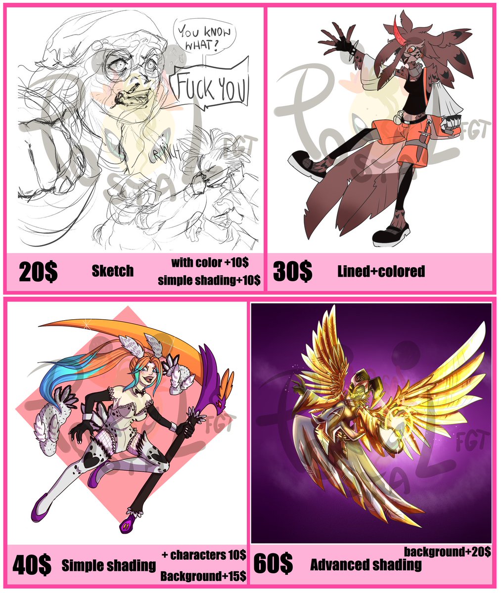PostalFGT's tweet photo. I'm opening #commissions ! https://t.co/0f6kmlpMMr