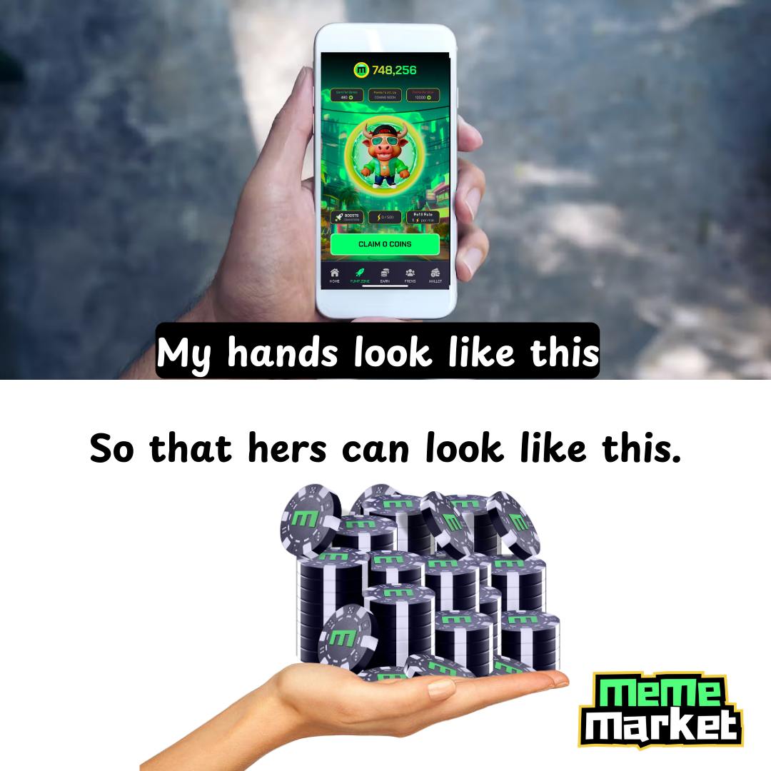 MemeMarket (@mememarketfun) on Twitter photo Shoutout to <a href="/Timothymarde/">Timothy Martinez</a> for this epic meme winning today's $50 USDT prize💰 Check your DMs!
With MemeMarket, you can earn #PumpItPoints every second… literally! 🏆
🍀 Daily Farming & Check-ins; Stack rewards just by showing up
🍀 Quests, Referrals & Achievements; More ways Shoutout to <a href="/Timothymarde/">Timothy Martinez</a> for this epic meme winning today's $50 USDT prize💰 Check your DMs!
With MemeMarket, you can earn #PumpItPoints every second… literally! 🏆
🍀 Daily Farming & Check-ins; Stack rewards just by showing up
🍀 Quests, Referrals & Achievements; More ways