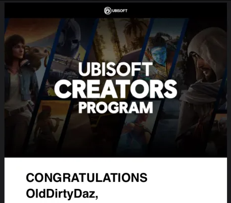 👀 Thanks for the acceptance! So excited for this opportunity! #UbisoftPartner