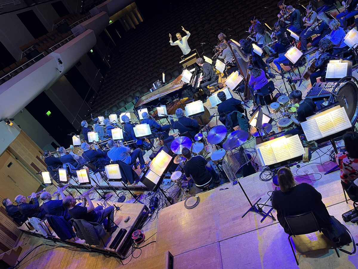 Soundchecking for Radiohead - A Jazz Symphony with <a href="/reinoutdouma/">reinoutdouma</a> ahead of tonight’s sold-out concert <a href="/NCH_Music/">National Concert Hall</a>, being introduced by <a href="/sweetoblivion26/">Aoife Barry (not on here anymore)</a>.