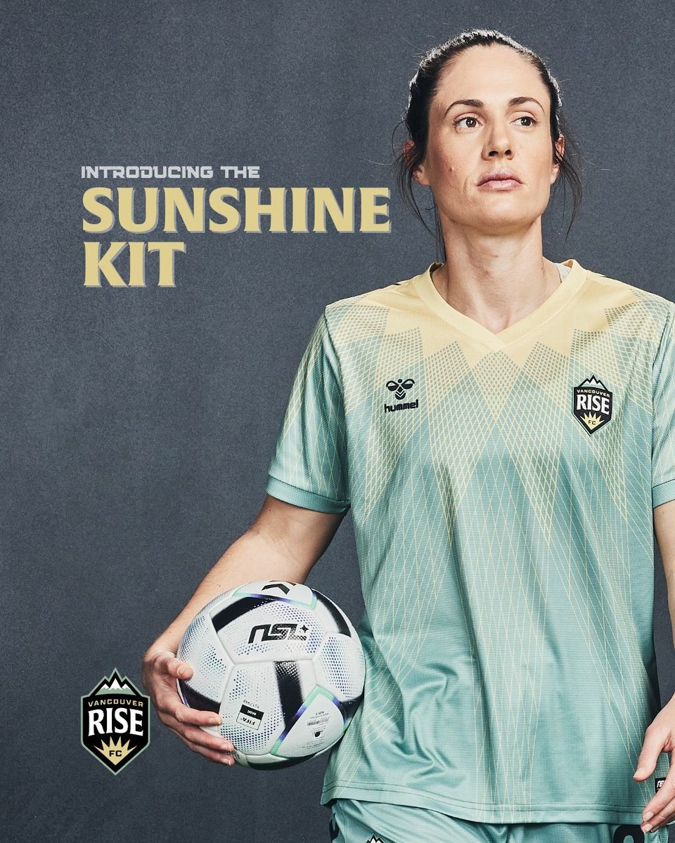VancouverRiseFC's tweet photo. Introducing the new Vancouver Rise FC kit! 🌟 Designed to capture the sun’s energy and our team’s drive. Order now and own a piece of our story. Get yours in 2 weeks! https://t.co/co6ESlmYe9 @NorthernSuperLg https://t.co/iIZgS5jxMl