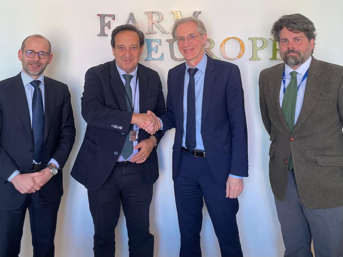Farm Europe (@farmeurope) on Twitter photo Welcome to the President of <a href="/AsajaNacional/">Asaja Nacional</a>, Pedro Barato, to #FarmEurope’s offices!
We discussed the future of the agrifood sector, upcoming challenges & the need to take clear action to relaunch the sustainable growth engine of 🇪🇺: #AGRICULTURE
Proud to have ASAJA as a member!🤝 Welcome to the President of <a href="/AsajaNacional/">Asaja Nacional</a>, Pedro Barato, to #FarmEurope’s offices!
We discussed the future of the agrifood sector, upcoming challenges & the need to take clear action to relaunch the sustainable growth engine of 🇪🇺: #AGRICULTURE
Proud to have ASAJA as a member!🤝