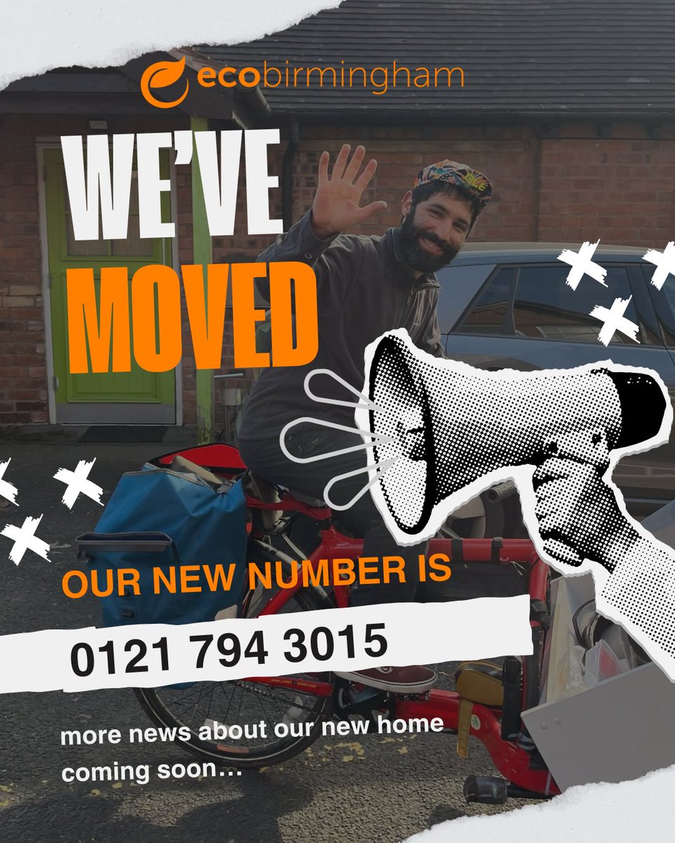 On the first day of Spring, we celebrate change! 🌱🌼 WE HAVE MOVED! Huge thanks to everyone for supporting our move from Northfield! 💚 

☎️ Our new numbers:  0121 794 3015 

✨ Stay tuned for more info! 

#ecobirmingham #spring #newbeginnings #embracechange