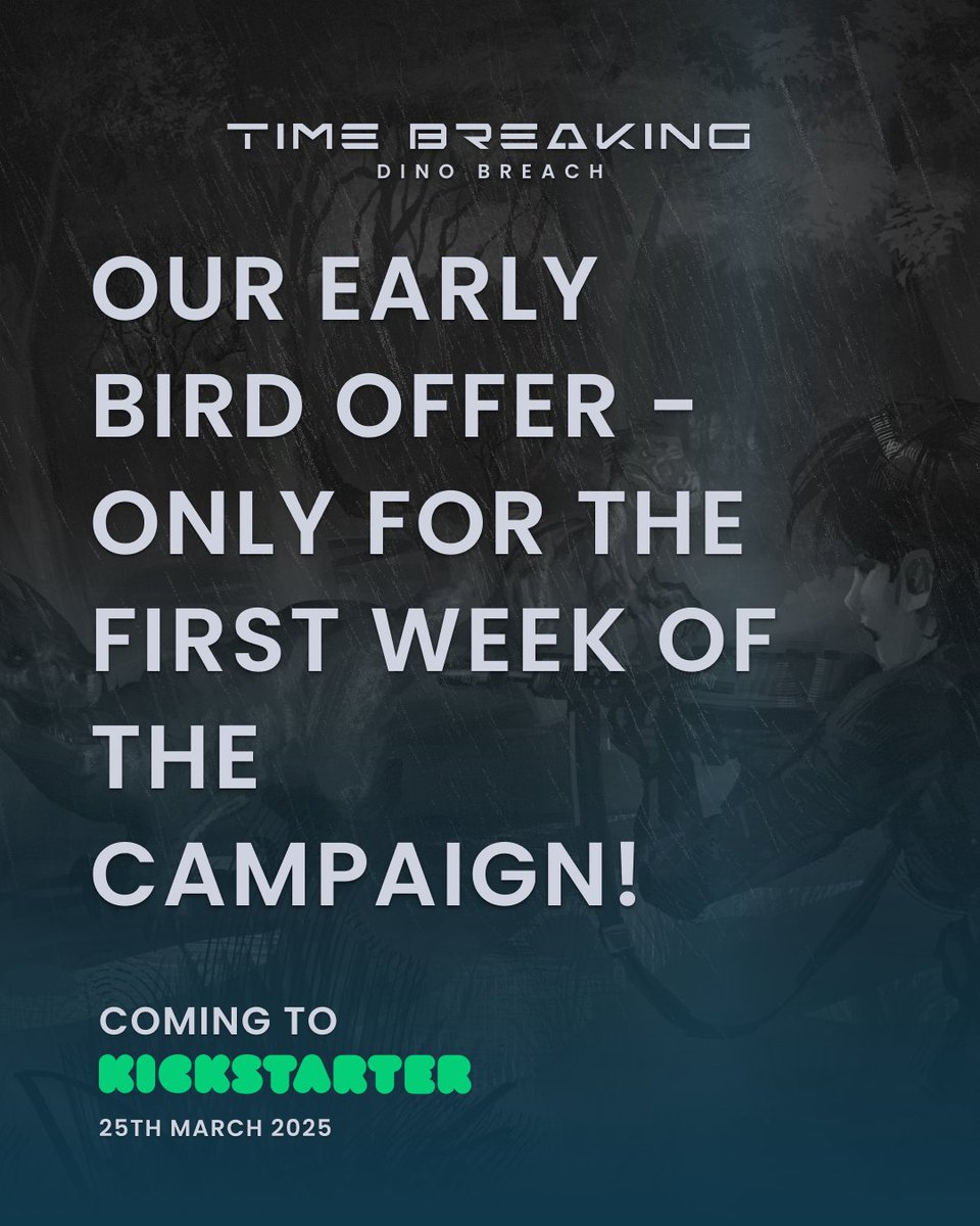 DigitalyArts's tweet image. Do you want to be among the first to enter the world of #TimeBreakingDinoBreach?🦖
The Early Bird offer grants you:
✅ Early access
✅ Guaranteed Steam Key at launch
✅ Exclusive access to our Discord to talk directly with the developers

KS LINK IN BIO #dinocrisis #dinocrisis2