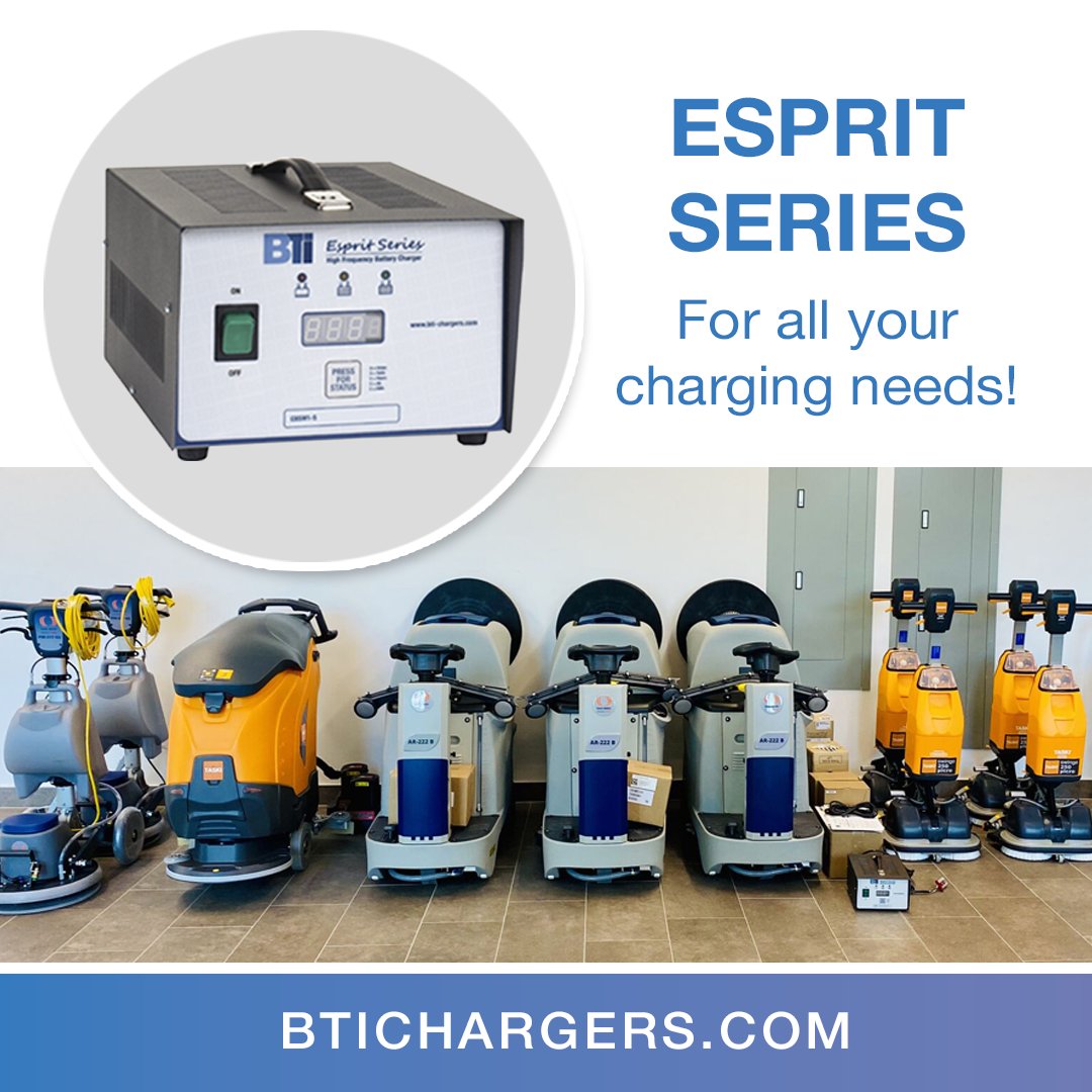 btichargers's tweet photo. Quality equipment such as Taski and @sanimarcgroup deserve quality battery chargers! Equipment specialists know our Esprit 24/12 Battery Chargers can help extend the life of their batteries leading to high levels of customer satisfaction.
https://t.co/VzouCAaEug https://t.co/ldU5Cd5wyy
